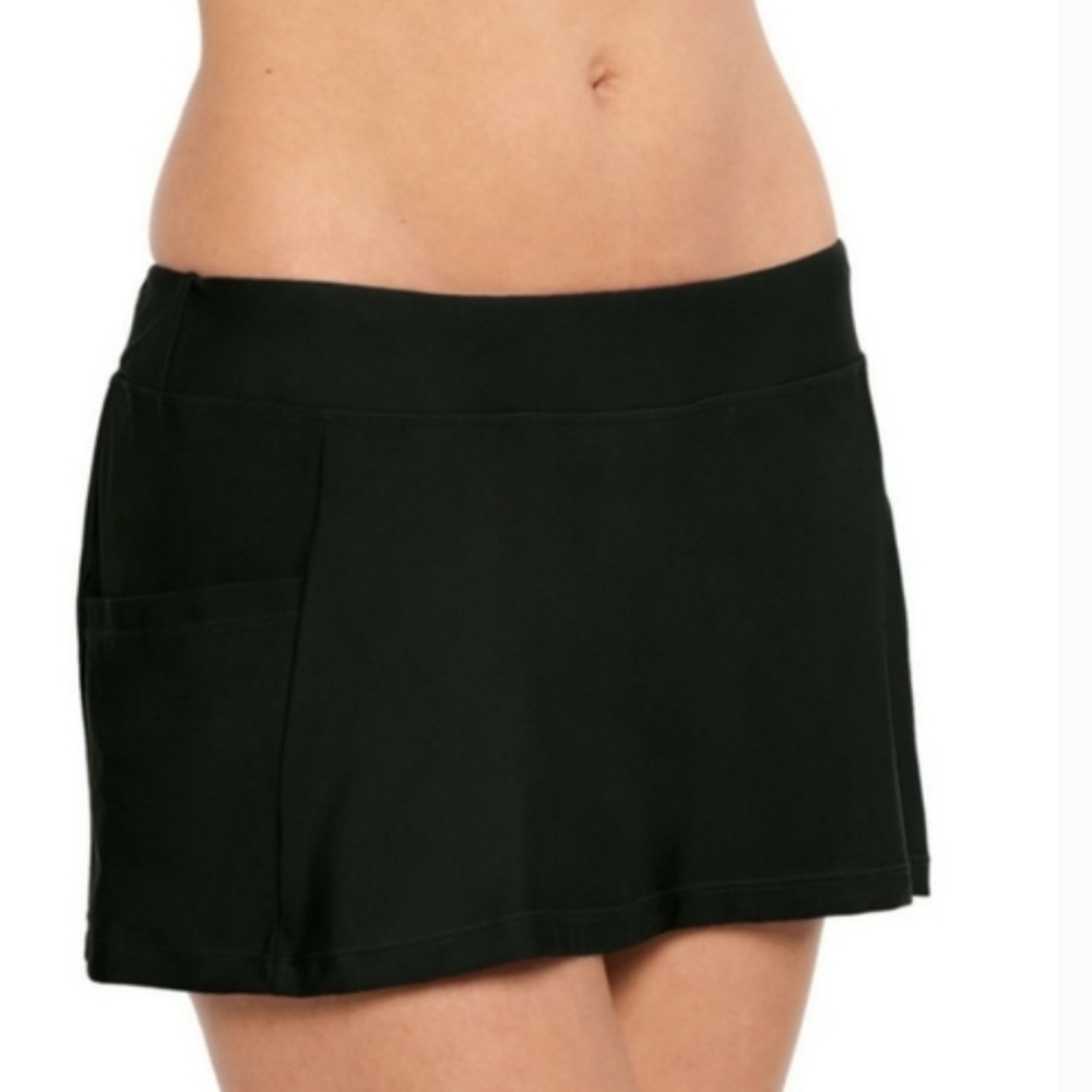 Splashletics Black Swim Skirt W/Side Pockets